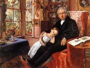 James Wyatt and His Granddaughter Sir John Everett Millais